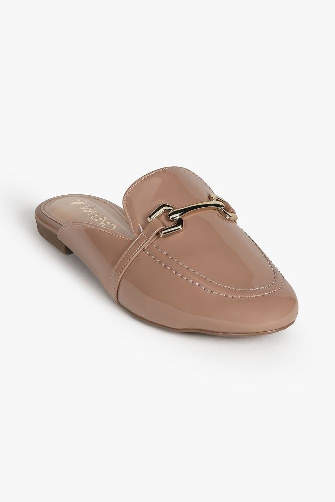 Mule Feminino Via Uno Luizza Bege 4