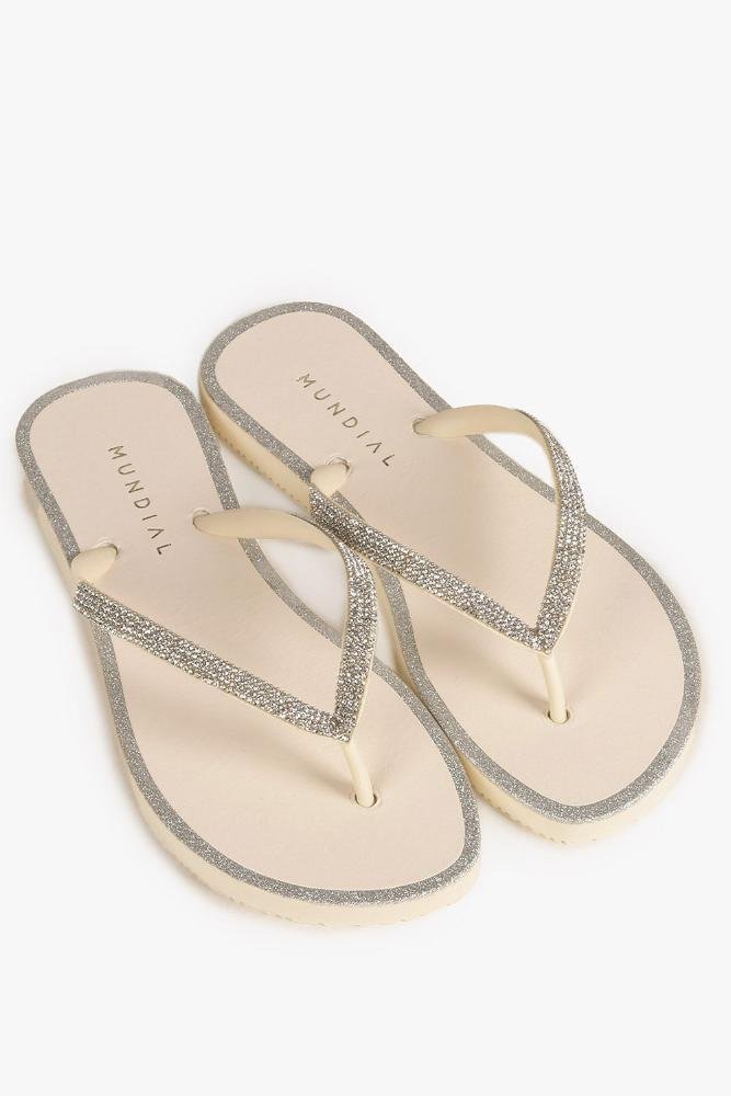 Chinelo Feminino Mundial Marisol Off White 2