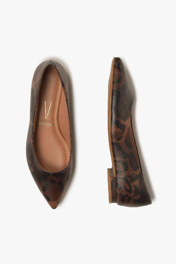 Sapatilha Feminina Bico Fino Vizzano Menah Animal Print 3