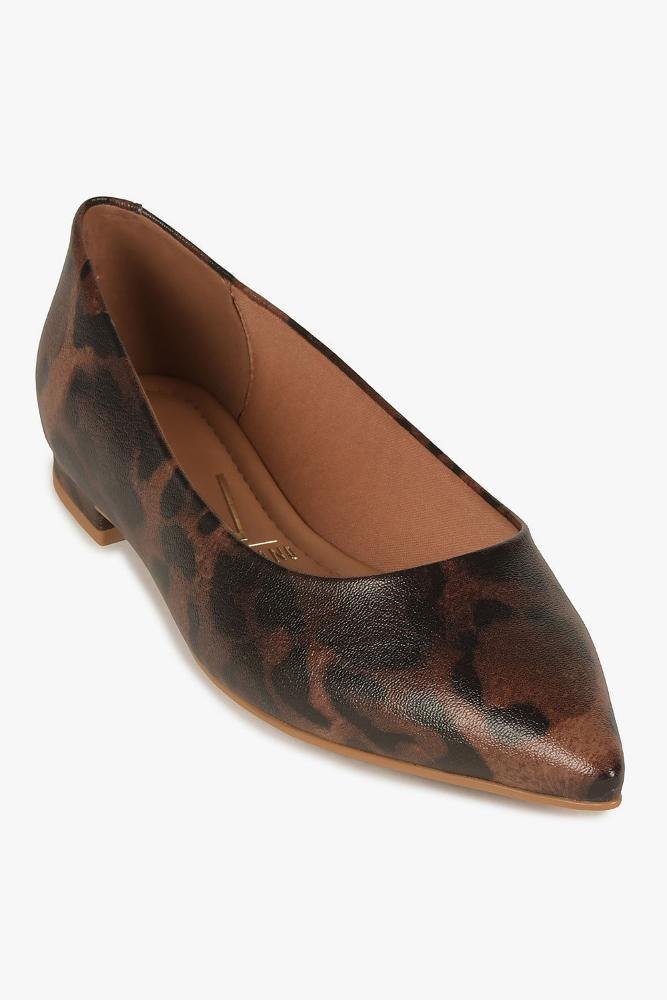 Sapatilha Feminina Bico Fino Vizzano Menah Animal Print 4