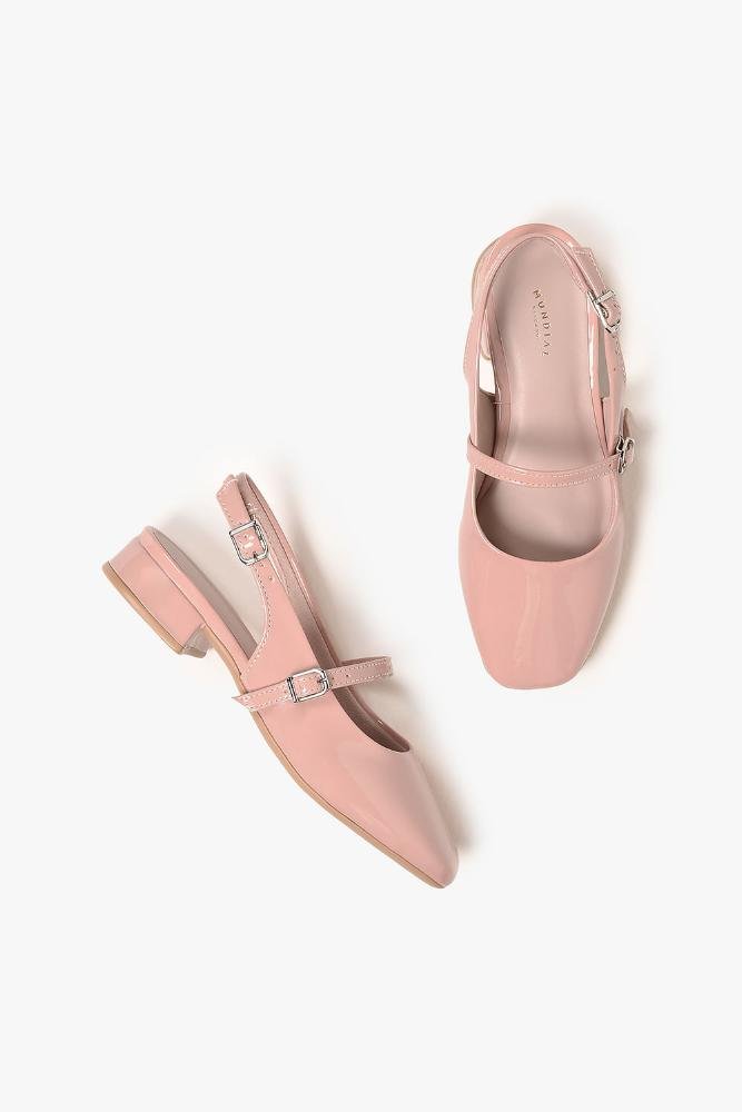 Sapato Slingback Infantil Mundial Linna Rosa 3