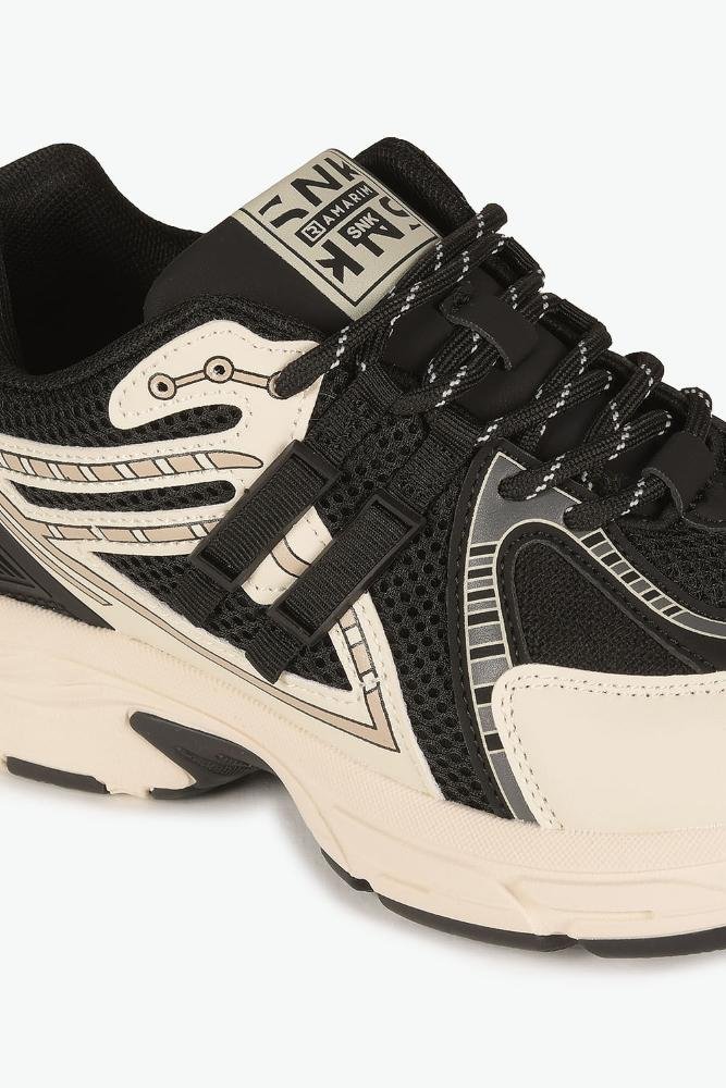 Tênis Sneaker Feminino Ramarim Maelle Preto/Bege 2