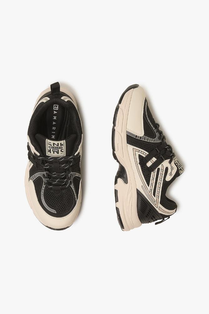 Tênis Sneaker Feminino Ramarim Maelle Preto/Bege 3