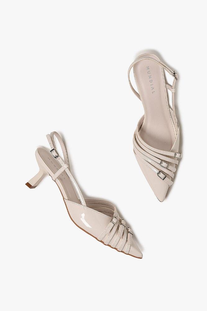 Scarpin Feminino Slingback Mundial Suelly Off White 3