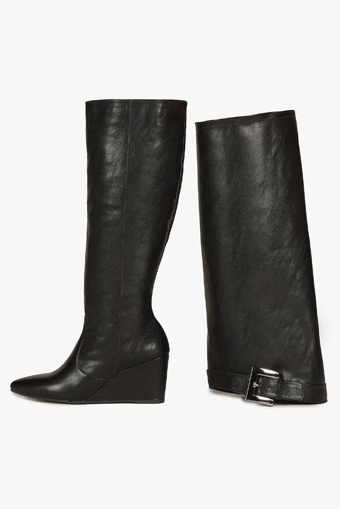 Bota Feminina Cano Longo Mundial Cloe Preto 2