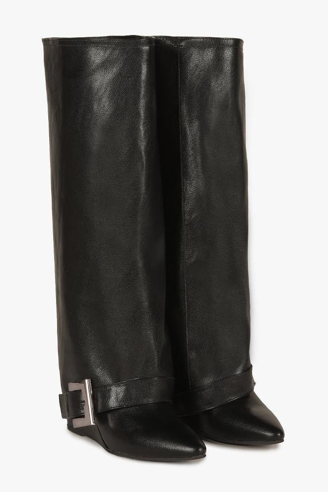 Bota Feminina Cano Longo Mundial Cloe Preto 4