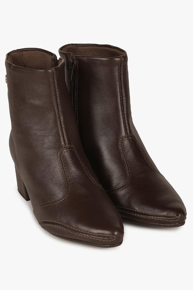 Bota Feminina Cano Curto Ramarim Francesca Café 4