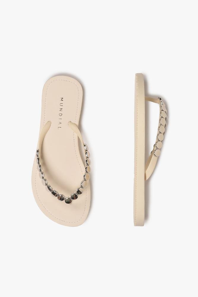 Chinelo Feminino Mundial Wiviane Off White 3