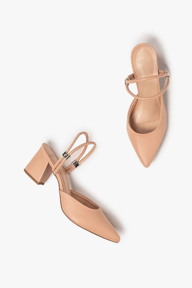 Sapato Feminino Slingback Salto Médio Mundial Klyvia Rosa 3