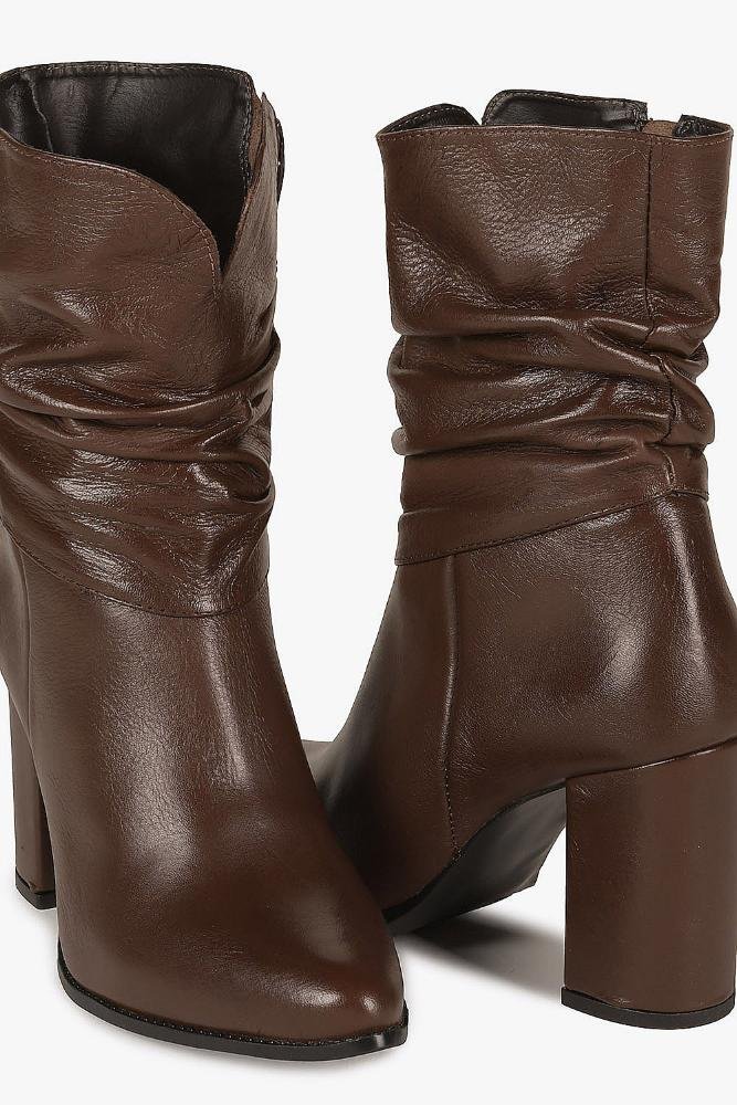 Bota Feminina Cano Médio Mundial Astridi Café 2