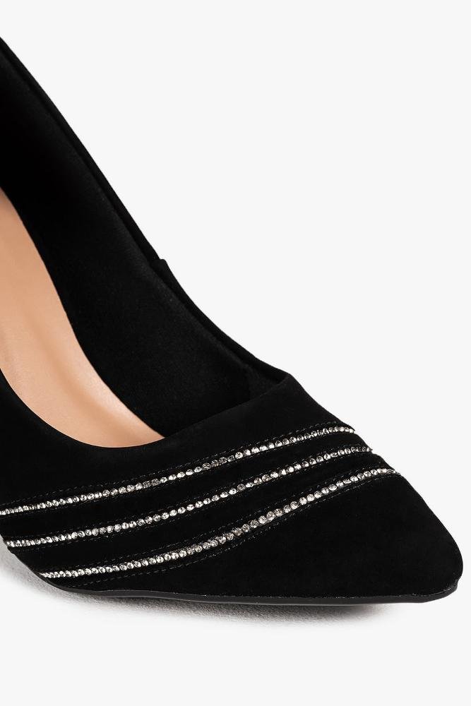 Scarpin Feminino Salto Alto Mundial Cryne Preto 2