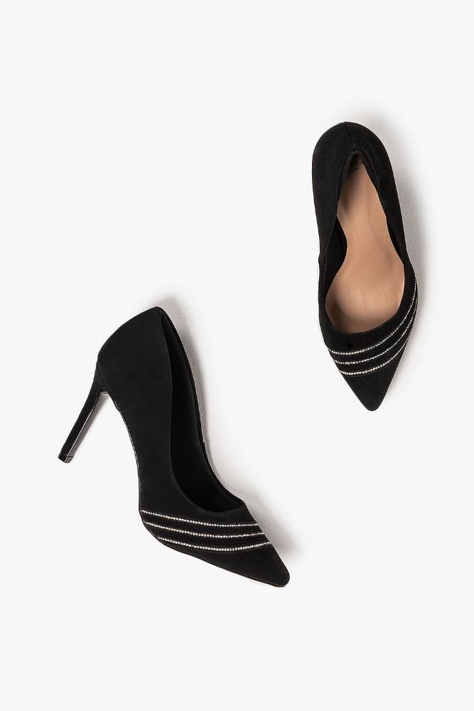 Scarpin Feminino Salto Alto Mundial Cryne Preto 3