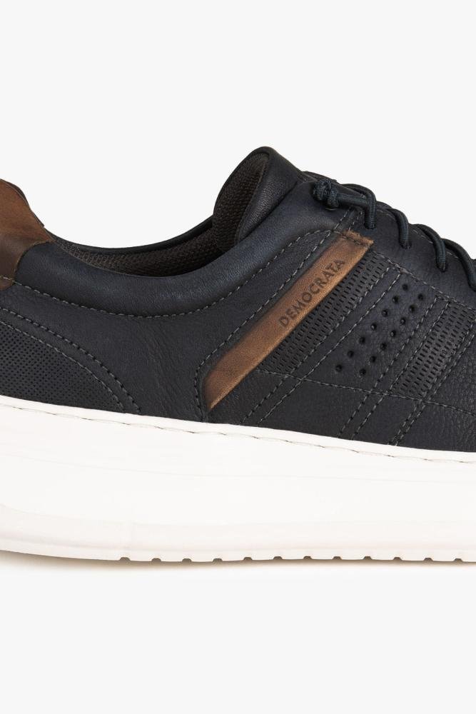 Tênis Masculino Democrata Denim Joe Ultra Light Azul Marinho 3