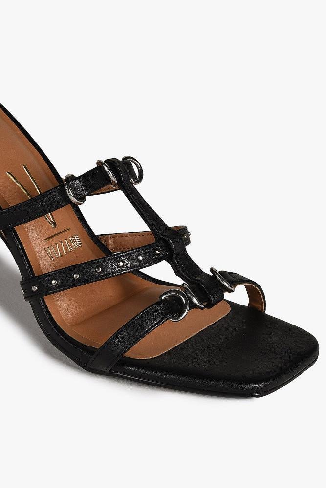 Sandália Feminina Salto Alto Vizzano Geiza Preto 2