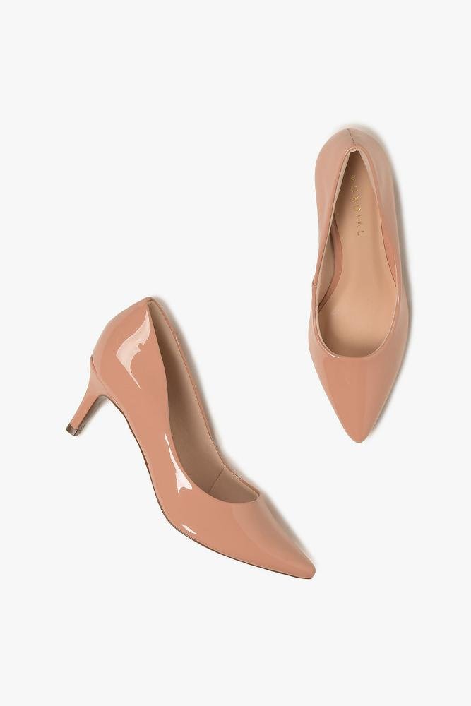 Scarpin Feminino Salto Baixo Mundial Guadalupe Bege 3