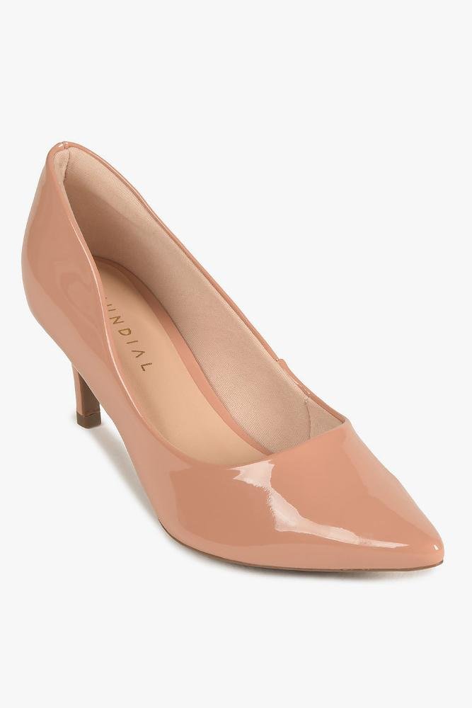 Scarpin Feminino Salto Baixo Mundial Guadalupe Bege 4
