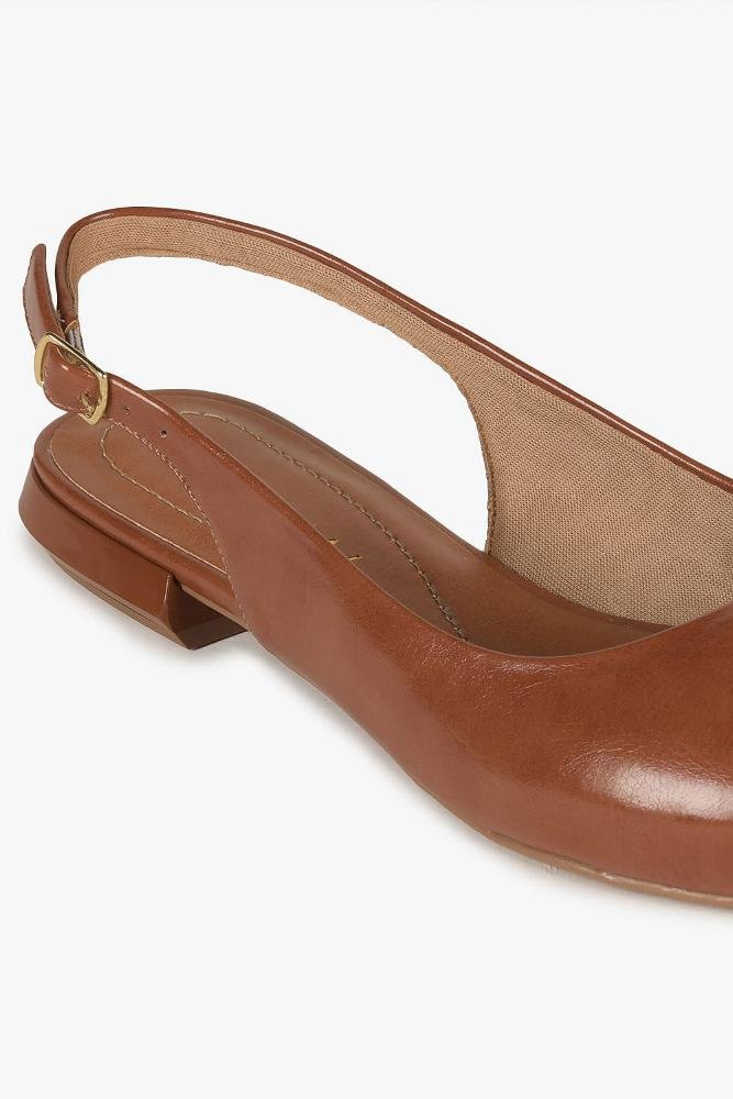 Sapatilha Feminina Slingback Mundial Lilura Caramelo 2