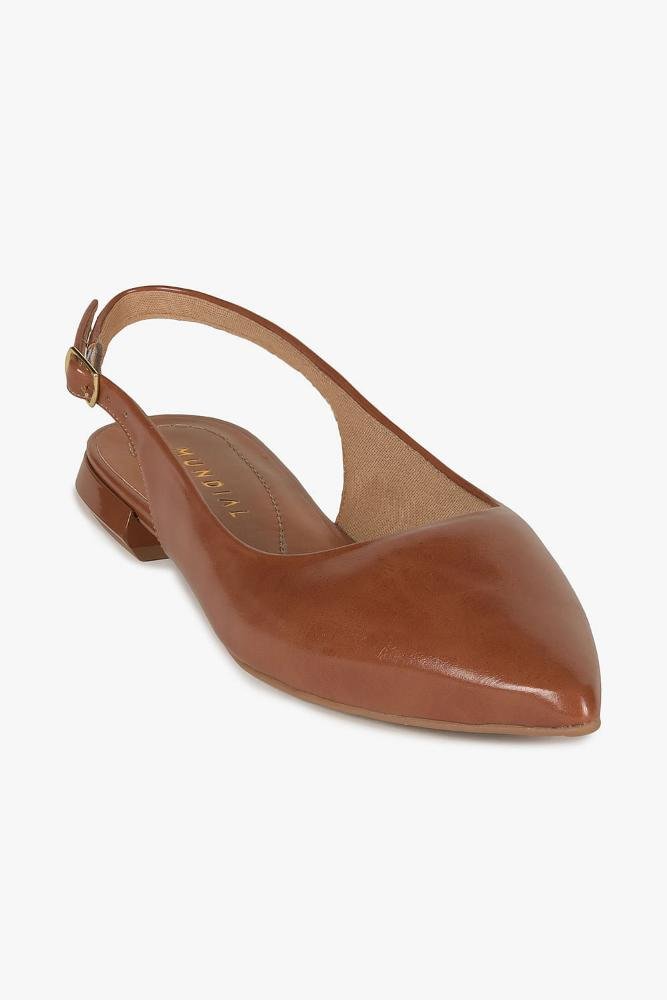 Sapatilha Feminina Slingback Mundial Lilura Caramelo 4