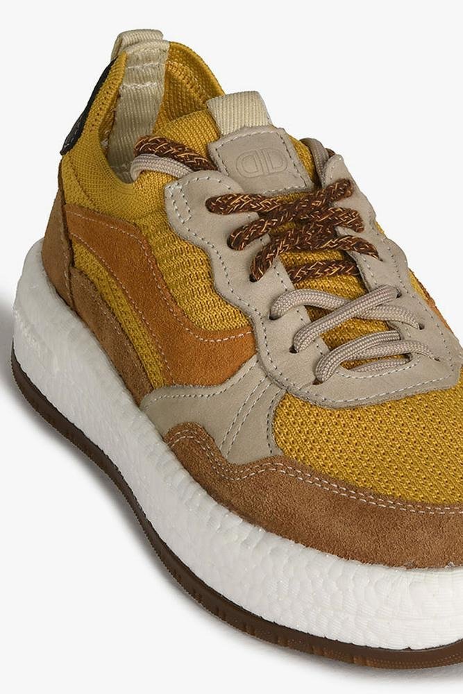 Tênis Feminino Democrata Pulse Caramelo/Amarelo 2