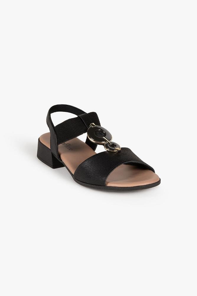 Conforto Feminino Salto Médio Usaflex Beatrize Preto 4