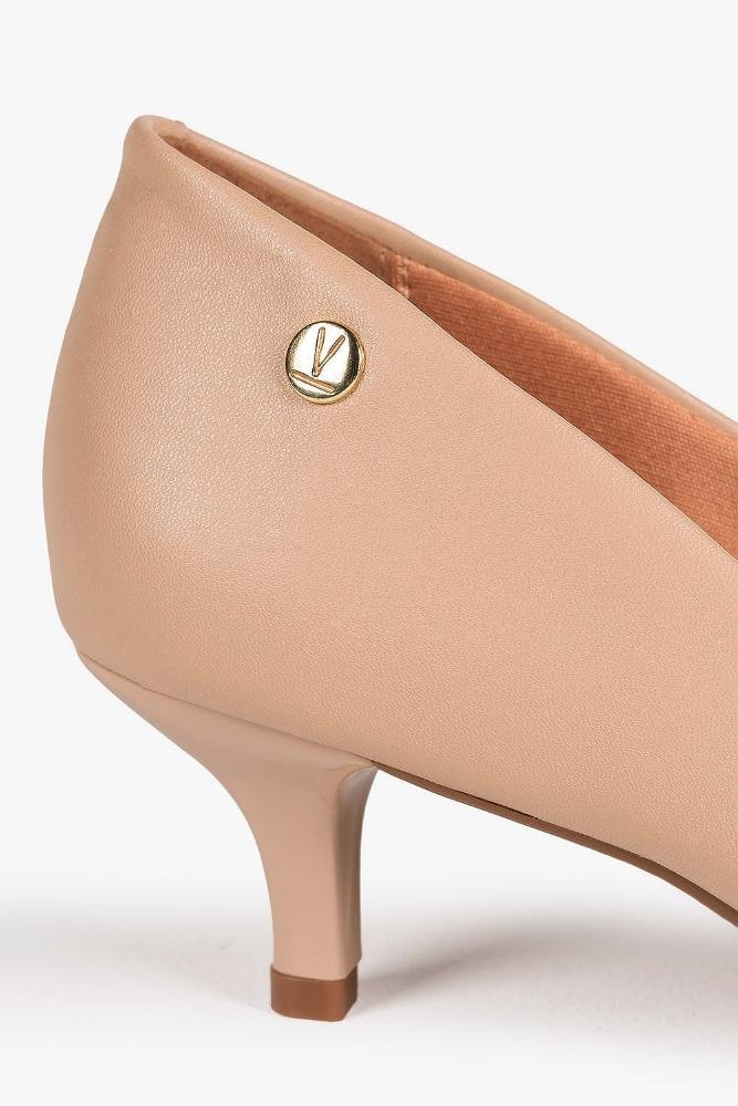 Scarpin Feminino Salto Médio Vizzano Elizangela Bege 2
