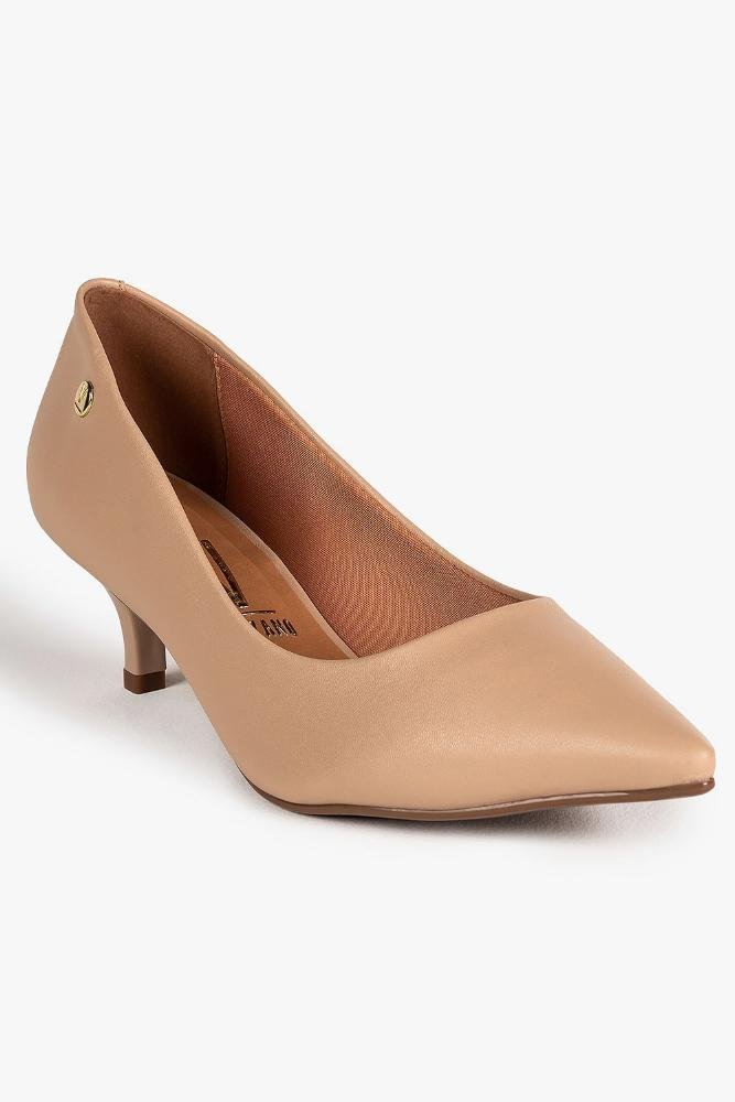 Scarpin Feminino Salto Médio Vizzano Elizangela Bege 4
