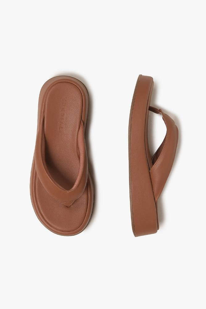 Tamanco Feminino Flatform Mundial Alecia Caramelo 3