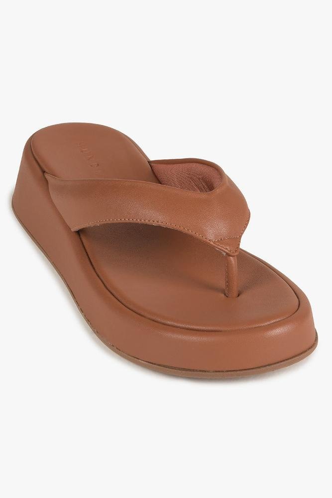 Tamanco Feminino Flatform Mundial Alecia Caramelo 4
