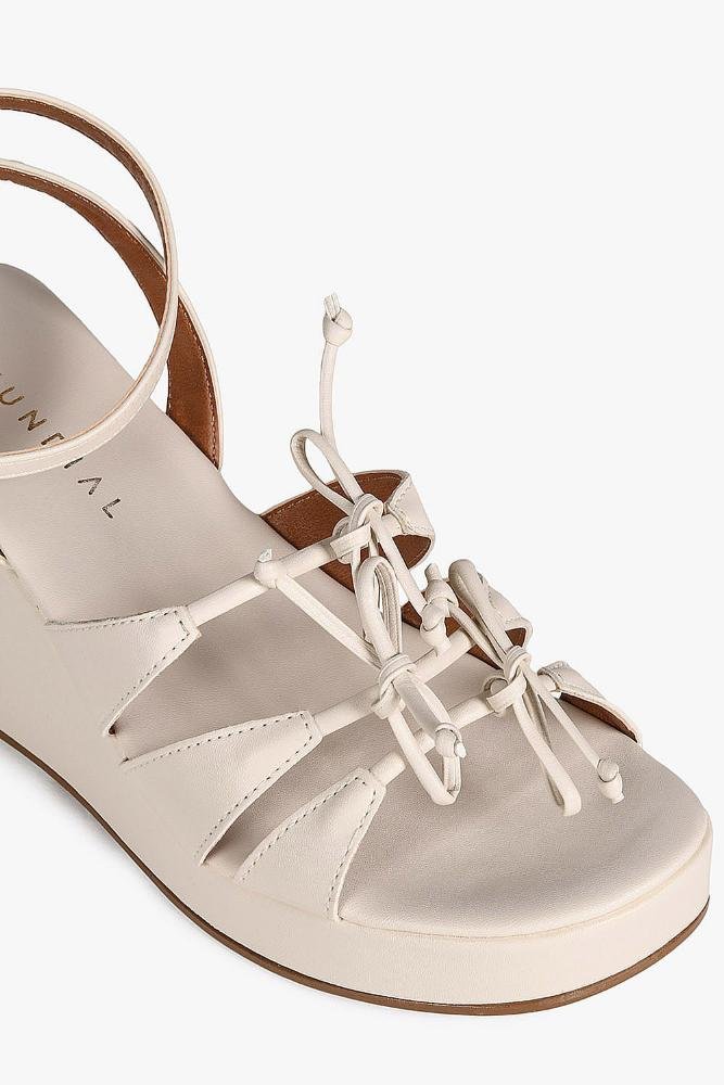Sandália Feminina Anabela Mundial Dareliza Off White 2