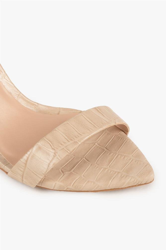 Sandália Feminina Salto Alto Mundial Francisca Off White 2