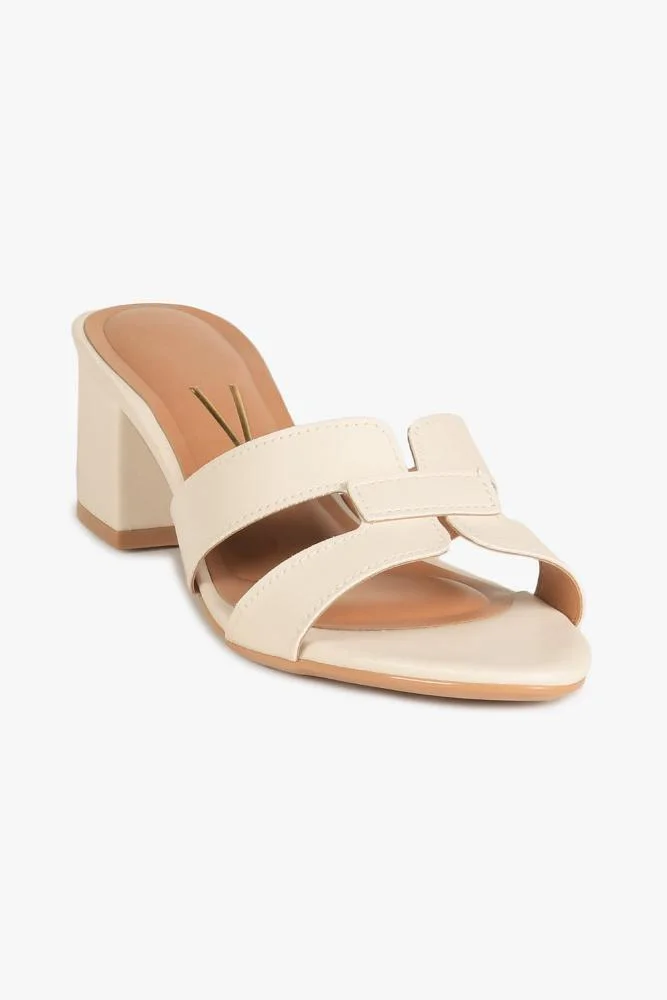 Sandália Feminina Salto Médio Vizzano Camille Off White 4