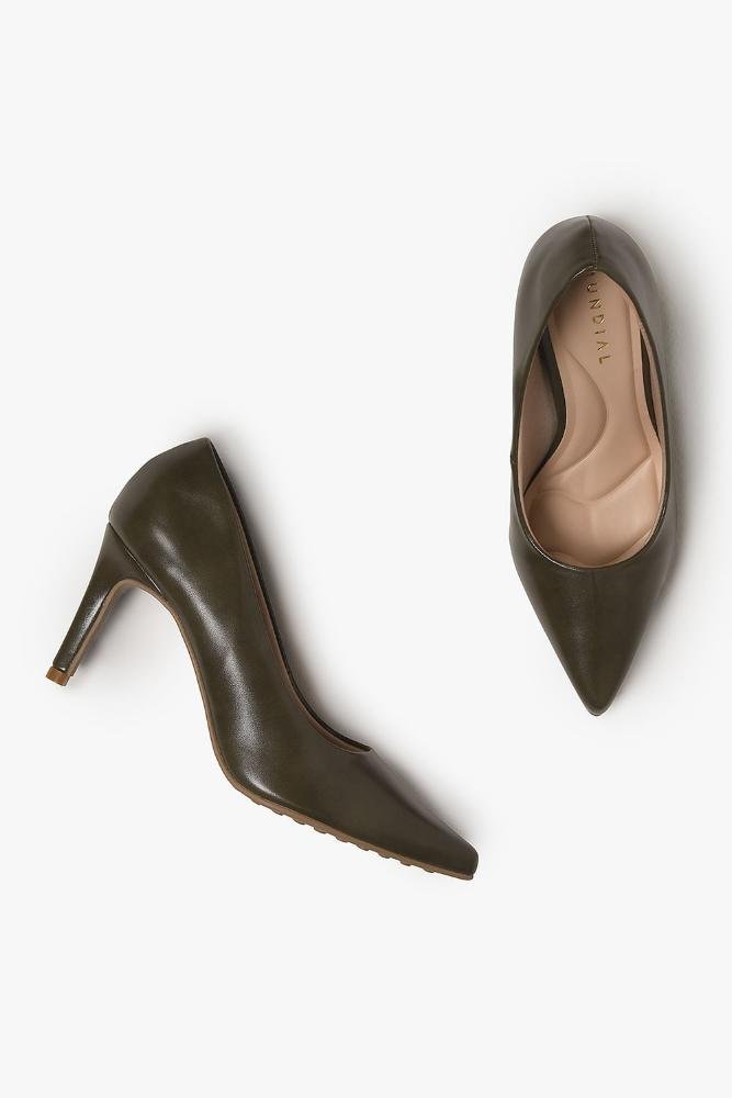 Scarpin Feminino Salto Alto Mundial Julietta Verde 3