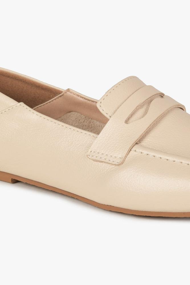 Mocassim Feminino Mundial Leiany Off White 2