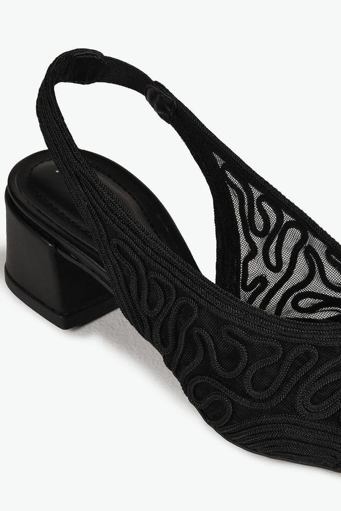 Sapato Feminino Slingback Mundial Briana Preto 2