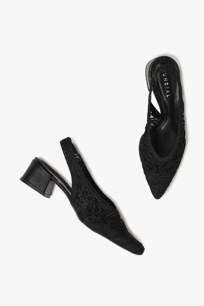 Sapato Feminino Slingback Mundial Briana Preto 3