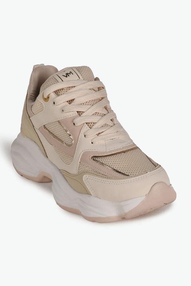 Tênis Feminino Plataforma Via Marte Clover Bege 4