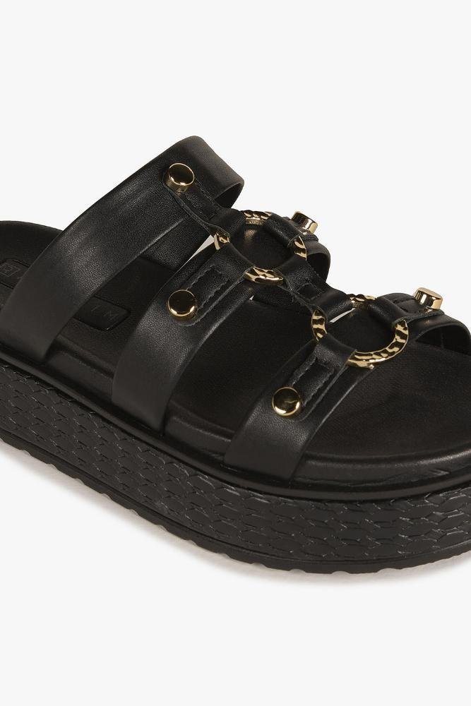 Papete Feminino Plataforma Ramarim Morgana Preto 2