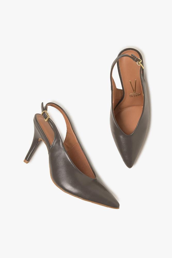 Scarpin Feminino Slingback Vizzano Benedicta Cinza 3