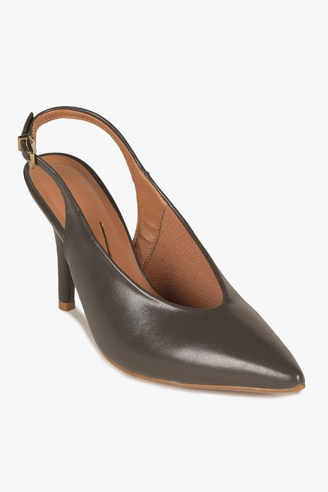 Scarpin Feminino Slingback Vizzano Benedicta Cinza 4