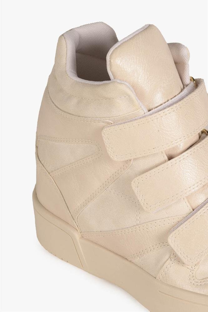 Tênis Feminino Cano Alto Mundial Anahi Off White 2