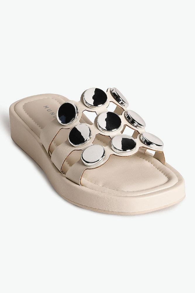 Tamanco Feminino Flatform Mundial Manciny Off White 2