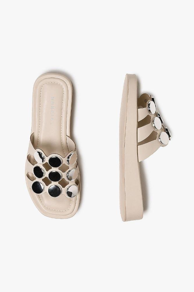 Tamanco Feminino Flatform Mundial Manciny Off White 3