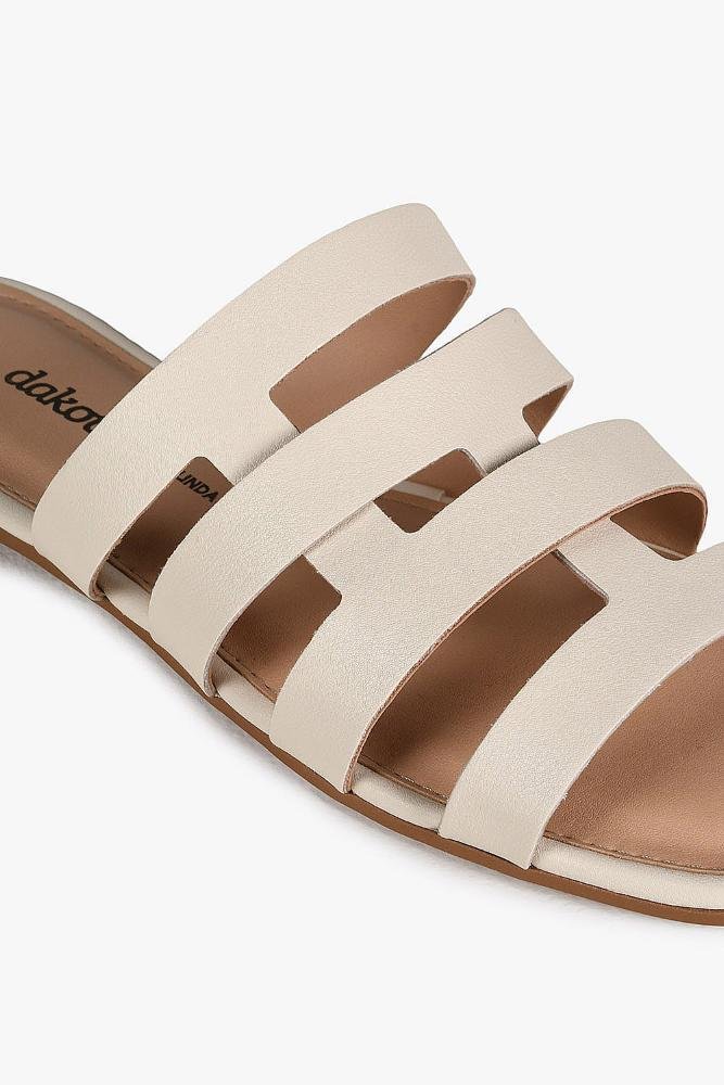 Rasteira Feminina Dakota Mony Off White 2