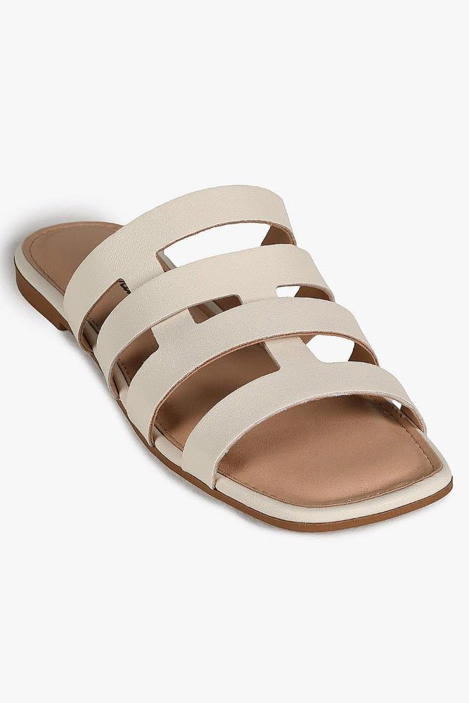 Rasteira Feminina Dakota Mony Off White 4