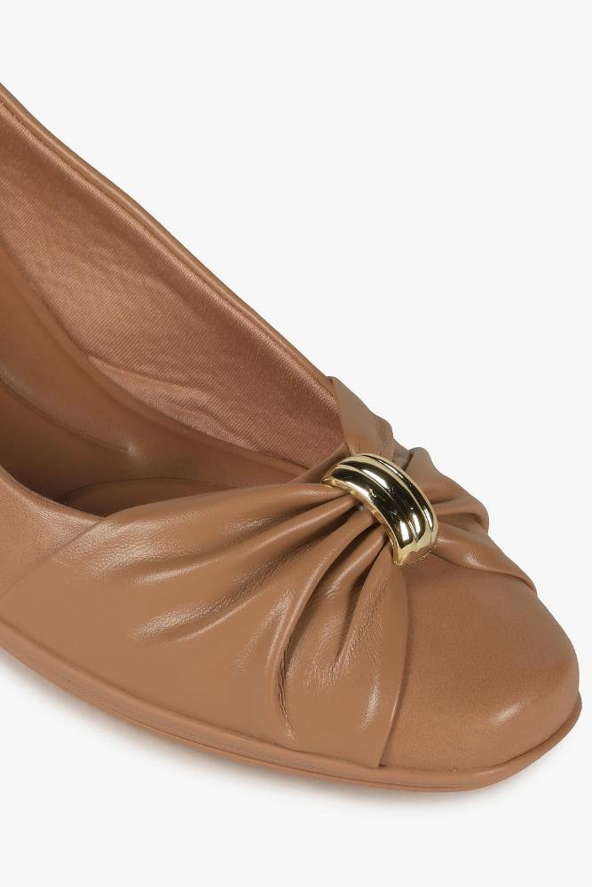 Conforto Feminino Anabela Comfortflex Yvette Bege 2
