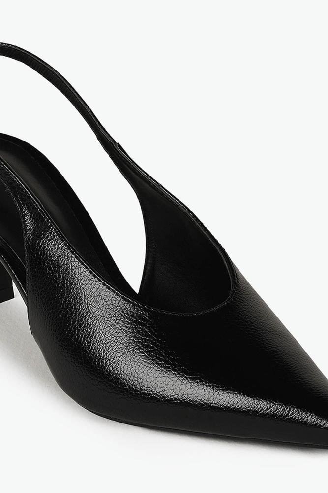 Scarpin Feminino Slingback Mundial Sueli Preto 2