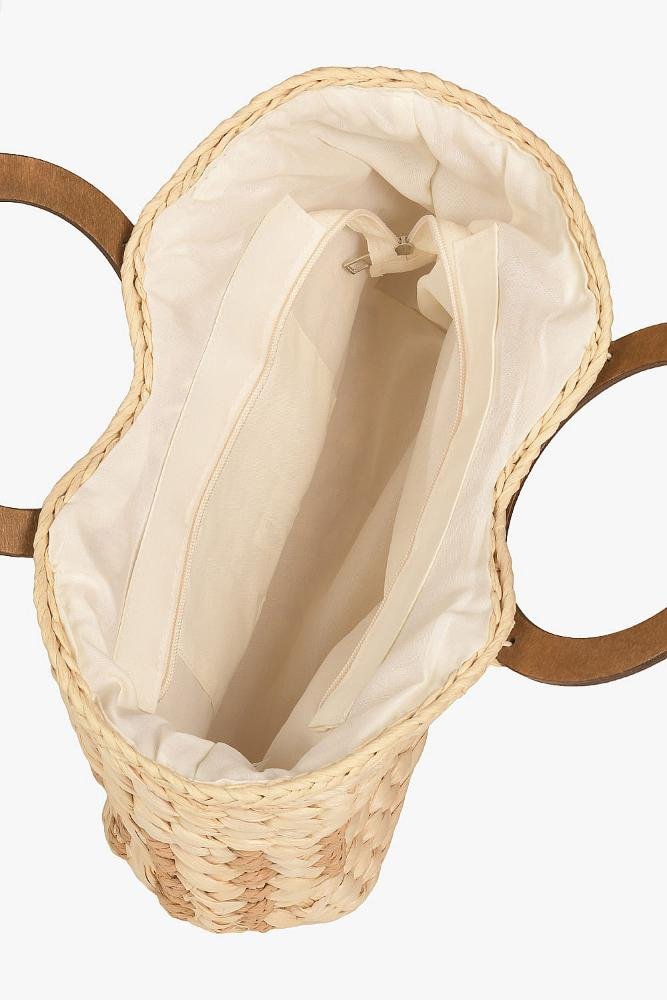 Bolsa Média Feminina Reprel Keitty Bege 4