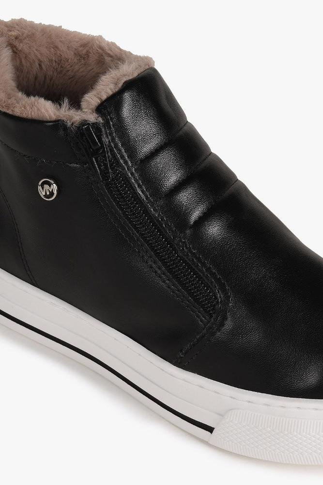 Tênis Feminino Cano Alto Via Marte Bulma Preto 2