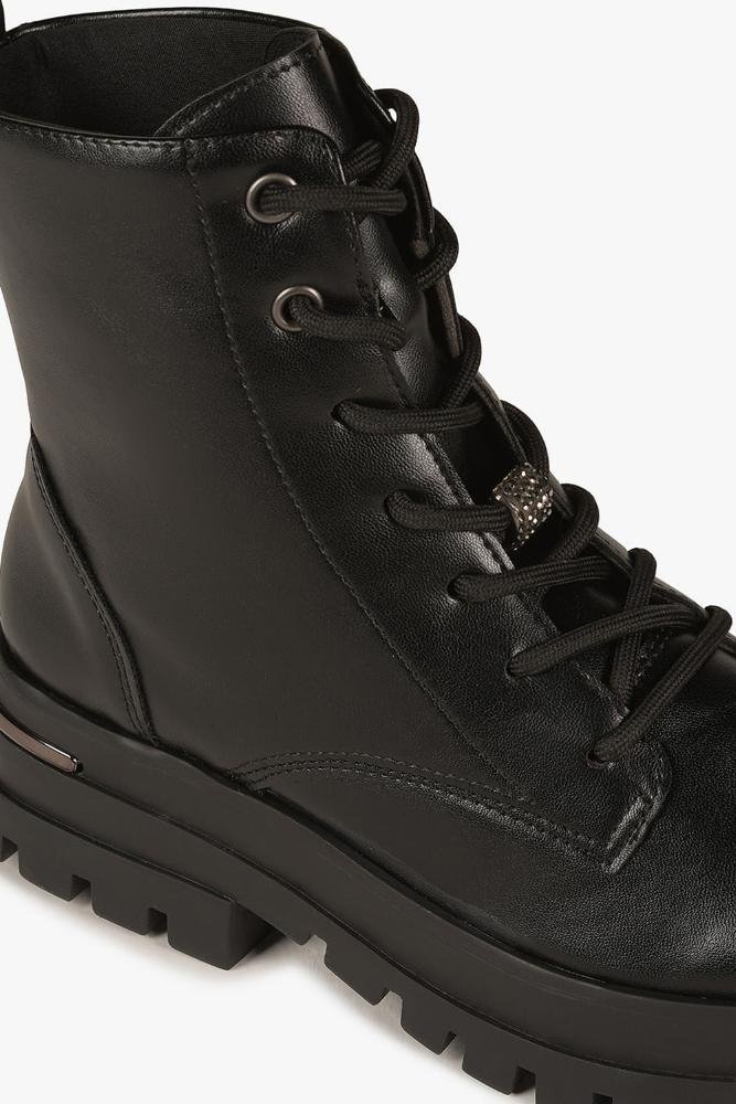 Bota Feminina Coturno Via Marte Janine Preto 2
