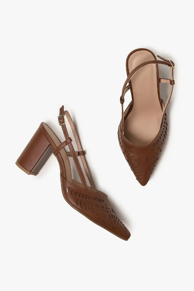 Sapato Feminino Slingback Mundial Miane Caramelo 3